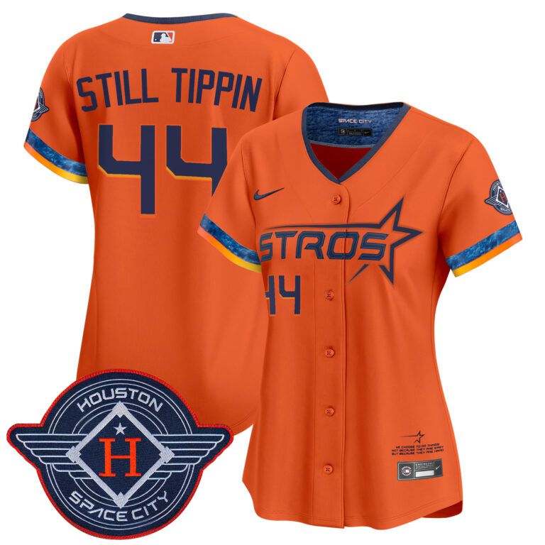 Women Houston Astros #44 Still Tippin orange 2025 City Connect Vapor Limited Stitched Jersey